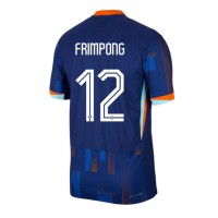 Holandsko Jeremie Frimpong #12 Vonkajší futbalový dres ME 2024 Krátky Rukáv